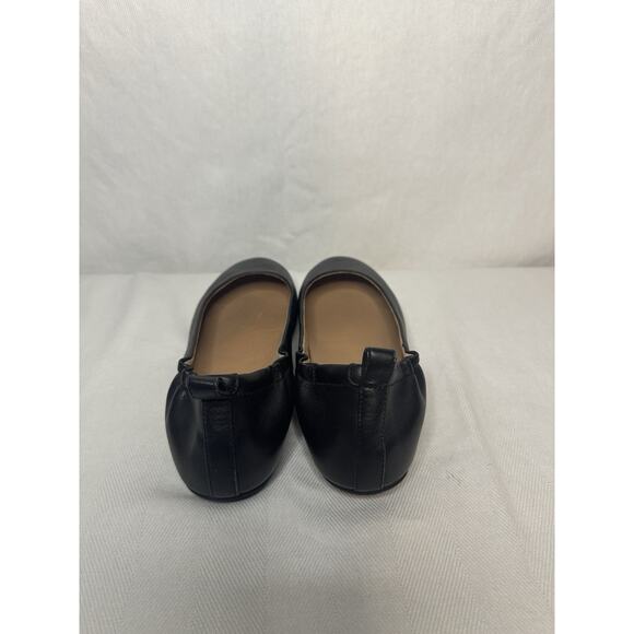 FITFLOP Allegro Black Leather Ballet Flats Women's Sz 7.5 (VGC) - Picture 3 of 7